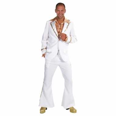 Witte seventies glitter kleding heren